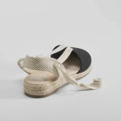 Sale Alpargata de yute cintas negra OH GIRL Sandalias