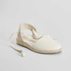 Discount Alpargata de yute cintas beige OH GIRL Sandalias