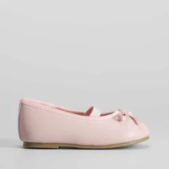 Clearance Bailarina bebé básica rosa elástico Zapatos