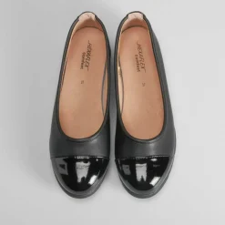 Best Bailarina negra puntera charol Mujer Zapatos Confort|Bailarinas