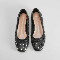 Outlet Bailarina tachas negra PICCOLA PIU Mujer Bailarinas|Básicos X Menos