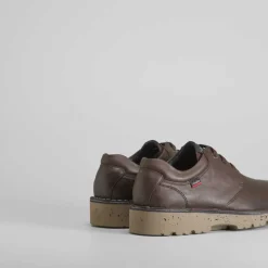 Clearance Blucher dentado de piel marrón Hombre Zapatos Confort|Zapatos Casual