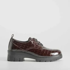 Discount Blucher grabado coco marrón Mujer Zapatos Confort|Bluchers