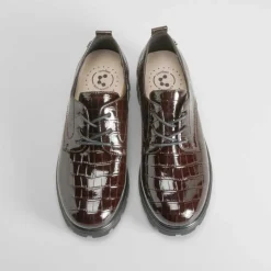 Discount Blucher grabado coco marrón Mujer Zapatos Confort|Bluchers