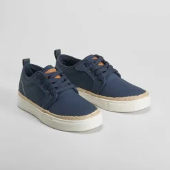 Discount Blucher lona azul Zapatos