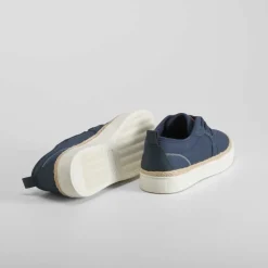 Discount Blucher lona azul Zapatos