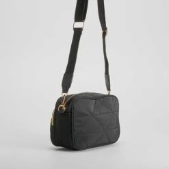 Bolso bandolera acolchado nylon negro Bolsos Y Carteras