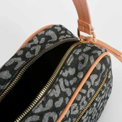 Online Bolso bandolera animal print negro PICCOLA PIU Bolsos Y Carteras