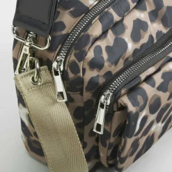 Best Bolso bandolera animal print marrón PICCOLA PIU Bolsos Y Carteras