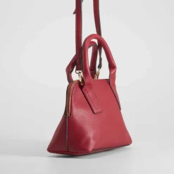 Bolso bandolera asa bombeado rojo PICCOLA PIU Bolsos Y Carteras