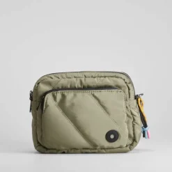 Outlet Bolso bandolera nylon acolchado khaki Bolsos Y Carteras