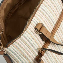 Sale Bolso bowling rayas multicolor PICCOLA PIU Bolsos Y Carteras