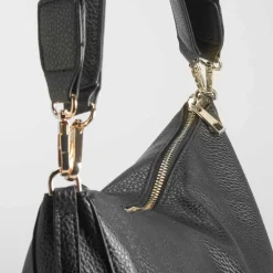 Outlet Bolso hombro asa bolitas negro PICCOLA PIU Bolsos Y Carteras