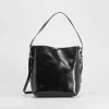 Best Bolso hombro con asa brillo negro PICCOLA PIU Bolsos Y Carteras