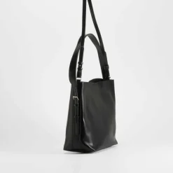Best Bolso hombro con asa brillo negro PICCOLA PIU Bolsos Y Carteras