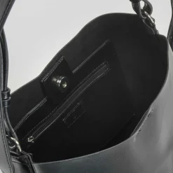 Best Bolso hombro con asa brillo negro PICCOLA PIU Bolsos Y Carteras