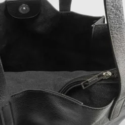 Online Bolso shopper negro con remaches PICCOLA PIU Bolsos Y Carteras