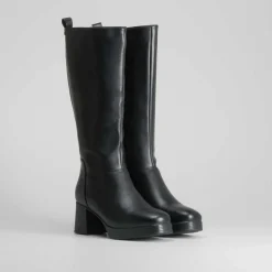 Best Bota alta tacón con plataforma negro PICCOLA PIU Mujer Botas Tacón