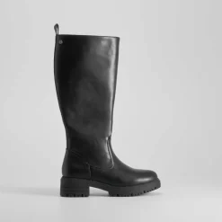 Hot Bota alta tacón negra Mujer Botas Tacón