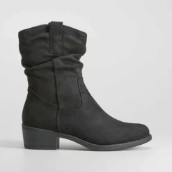 Clearance Bota campera negro PICCOLA PIU Mujer Botines Tacón