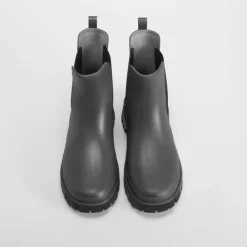 Hot Bota chelsea gris piso track PICCOLA PIU Mujer Botas De Agua