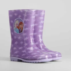 Hot Bota de agua glitter morada Botas De Agua