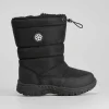 Bota nieve lisa negra Botas De Agua