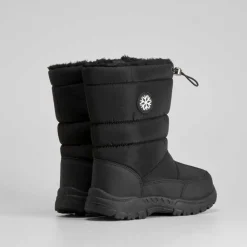 Bota nieve lisa negra Botas De Agua