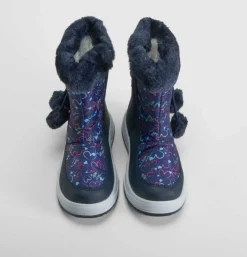 Discount Bota nieve pompón azul Botas De Agua