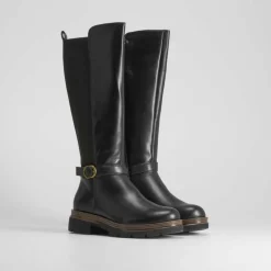 Clearance Bota plana casual hebilla de Mujer Botas Tacón