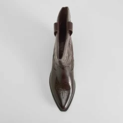 Outlet Bota tacón campera burdeos Mujer Botas Tacón