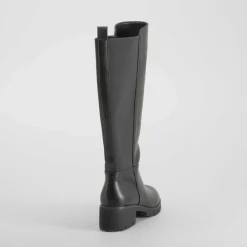 Outlet Bota tacón dentado Shock Absorber negra Mujer Botas Tacón