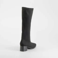 Online Bota tacón Double Fit elástico negra Mujer Botas Tacón