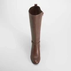 Discount Bota tacón medio marrón PICCOLA PIU Mujer Botas Tacón