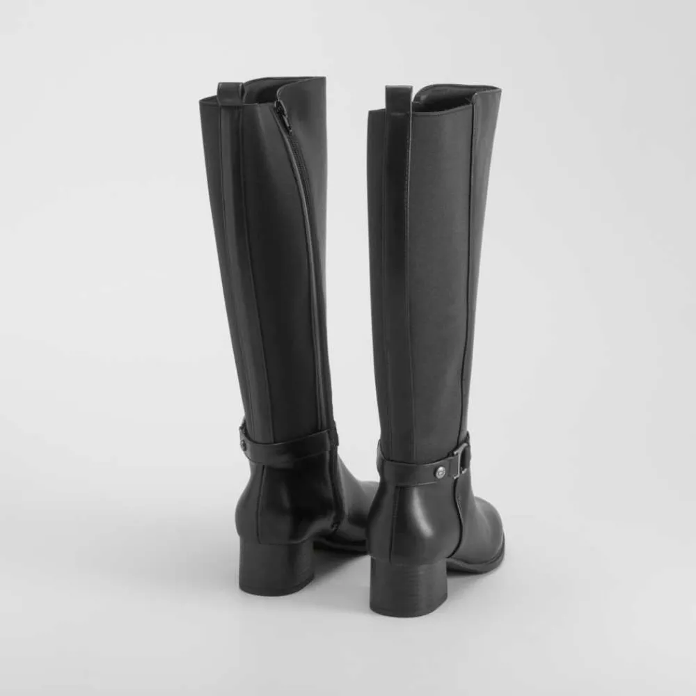 bota_tacn_medio_negro_com_SKUVJDkZ1Jhv0_3.webp Clearance Bota tacón medio negro Mujer Botas Tacón