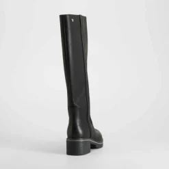 Bota tacón negra Mujer Botas Tacón
