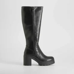 Discount Bota tacón plataforma negra Mujer Botas Tacón