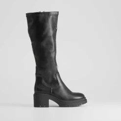 Clearance Bota tacón track lisa Mujer Botas Tacón