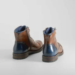 Hot Botín casual piel marrón Hombre Botas