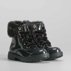 New Botín charol glitter negro OH GIRL Botines