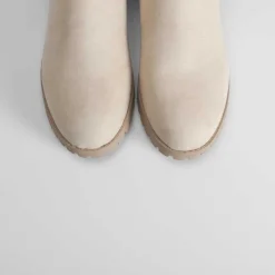 Clearance Botín chelsea basic track beige Mujer Botines Tacón|Botines Planos