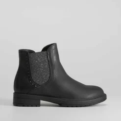 Botín chelsea dentado negro OH GIRL Botines