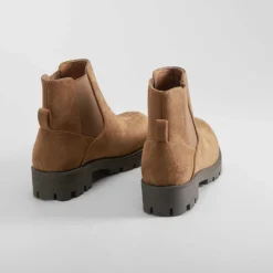 Outlet Botín chelsea microfibra marrón OH GIRL Botines