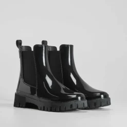Discount Botín chelsea negro de agua PICCOLA PIU Mujer Botas De Agua