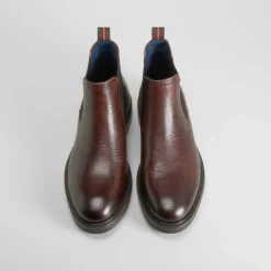 Outlet Botín chelsea piel marrón Hombre Botas