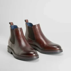 Outlet Botín chelsea piel marrón Hombre Botas
