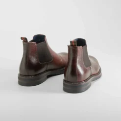 Outlet Botín chelsea piel marrón Hombre Botas