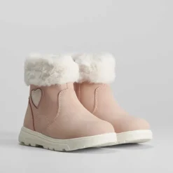 Discount Botín con pelo rosa Botines