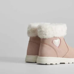 Discount Botín con pelo rosa Botines