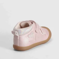 Sale Botín corazón metalizado bebé rosa COMFEET Botas